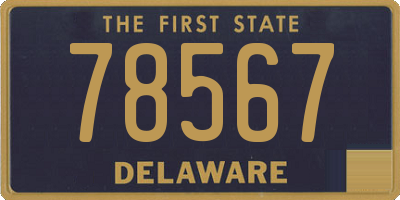 DE license plate 78567