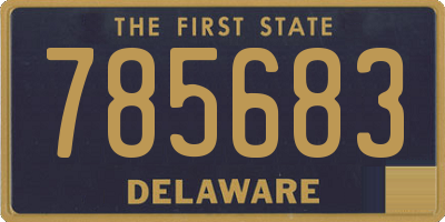 DE license plate 785683