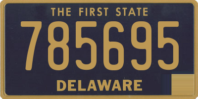 DE license plate 785695