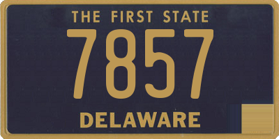 DE license plate 7857