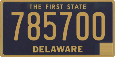 DE license plate 785700