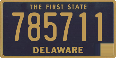 DE license plate 785711