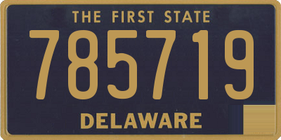 DE license plate 785719