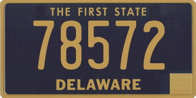 DE license plate 78572