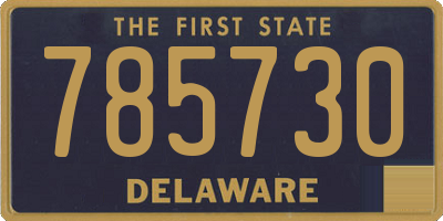 DE license plate 785730