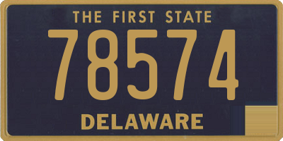 DE license plate 78574