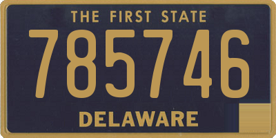 DE license plate 785746