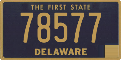 DE license plate 78577