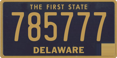 DE license plate 785777