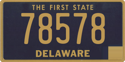 DE license plate 78578