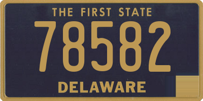 DE license plate 78582