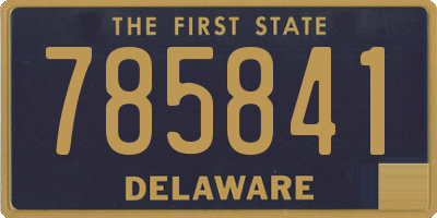 DE license plate 785841