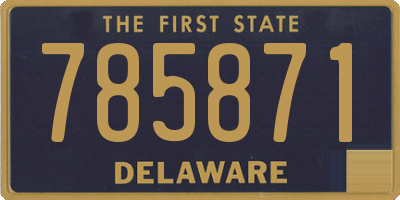 DE license plate 785871