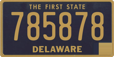 DE license plate 785878