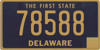 DE license plate 78588
