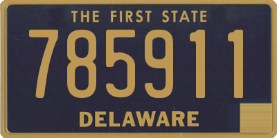 DE license plate 785911