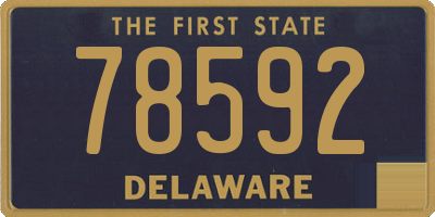 DE license plate 78592