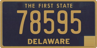 DE license plate 78595