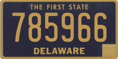 DE license plate 785966