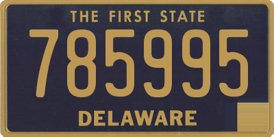 DE license plate 785995