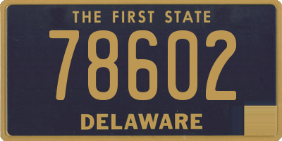 DE license plate 78602