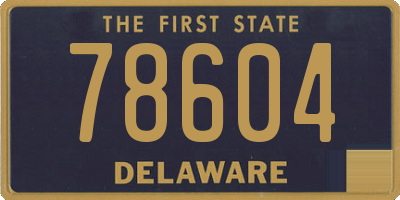DE license plate 78604