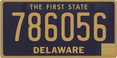 DE license plate 786056