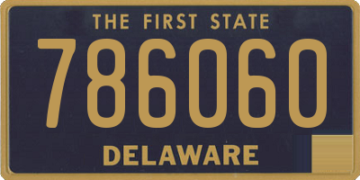 DE license plate 786060
