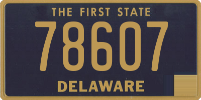 DE license plate 78607