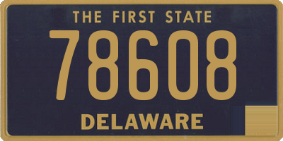 DE license plate 78608