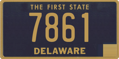 DE license plate 7861