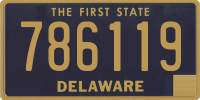 DE license plate 786119