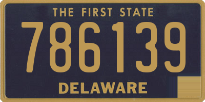 DE license plate 786139