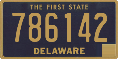DE license plate 786142
