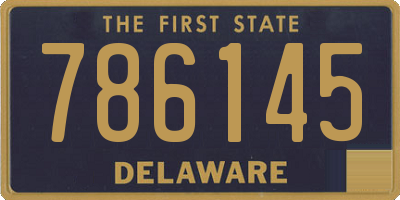 DE license plate 786145