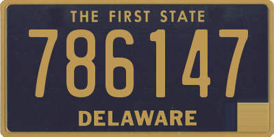 DE license plate 786147