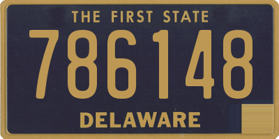 DE license plate 786148