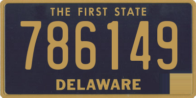 DE license plate 786149