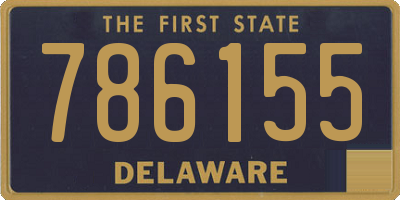 DE license plate 786155