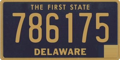DE license plate 786175