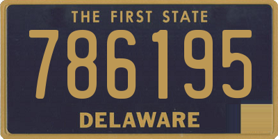 DE license plate 786195