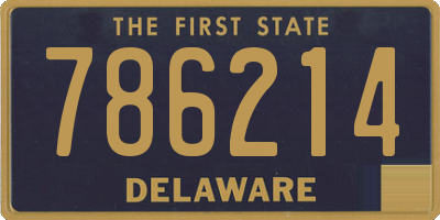 DE license plate 786214