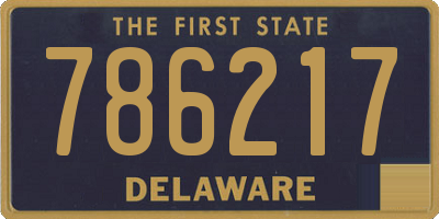 DE license plate 786217