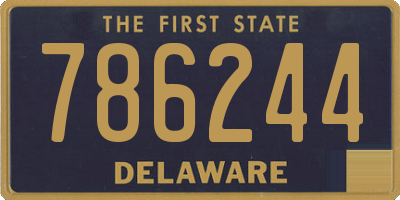 DE license plate 786244