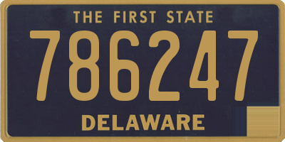 DE license plate 786247