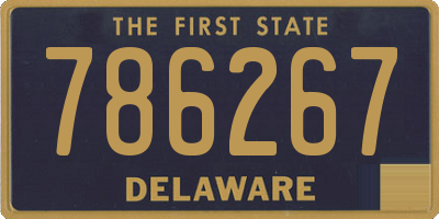 DE license plate 786267