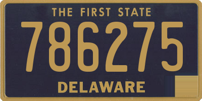 DE license plate 786275
