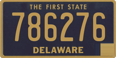 DE license plate 786276