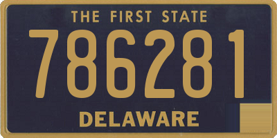 DE license plate 786281