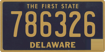 DE license plate 786326